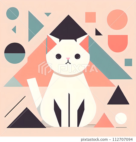 geometric cat 112707094