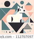 geometric dog 112707097