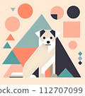 geometric dog 112707099