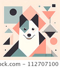 geometric dog 112707100