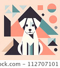 geometric dog 112707101