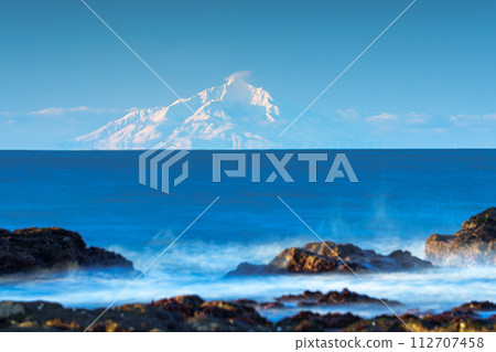 Rishiri Fuji in winter from Hatsuyamabetsu 112707458