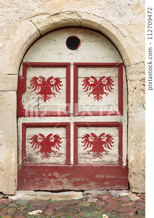 beautiful medieval castle door beautiful medieval castle door 112709472