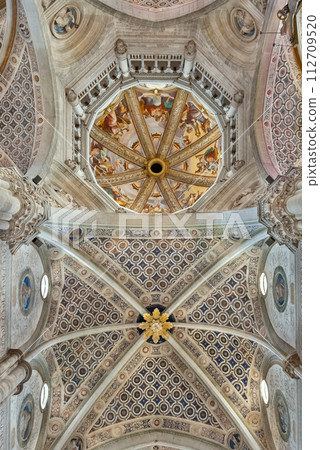 Charterhouse, the ceiling of main nave of the church 112709520