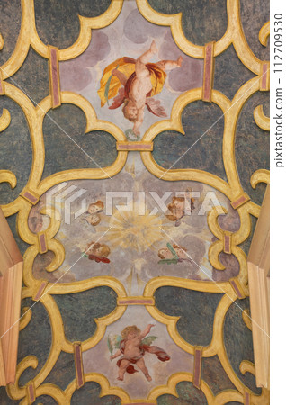 Charterhouse, the ceiling of main nave of the church 112709530