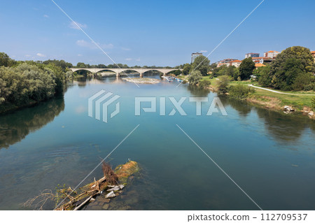 view of the Ticino river in Pavia Italy view of the Ticino river in Pavia Italy 112709537