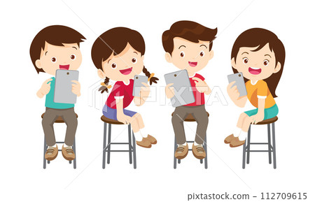 kids on online learning education courses 112709615