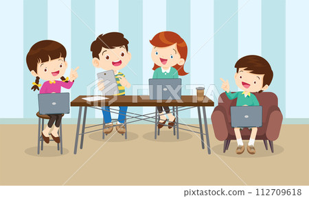 kids on online learning education courses kids on online learning education courses 112709618