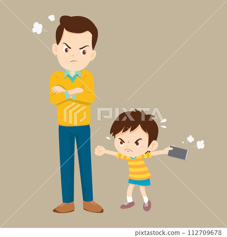 parent angry to kid addicted phone parent angry to kid addicted phone 112709678