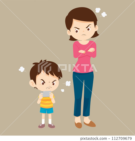 parent angry to kid addicted phone parent angry to kid addicted phone 112709679