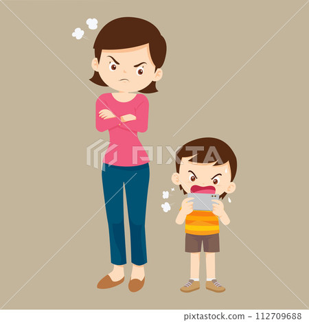 parent angry to kid addicted phone parent angry to kid addicted phone 112709688
