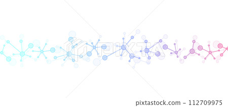 DNA Abstract Background with Deoxyribonucleic Acid Structure and Cell Molecules For Science Research and Gene genetic, Healthcare, and Medicine Design 112709975