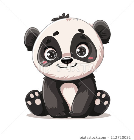 Adorable Panda Cartoon Vector Illustration Adorable Panda Cartoon Vector Illustration 112710021