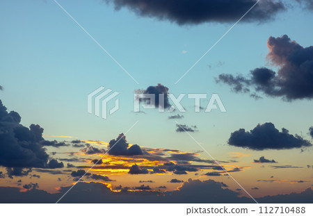 sky with dramatic clouds at sunset sky with dramatic clouds at sunset 112710488