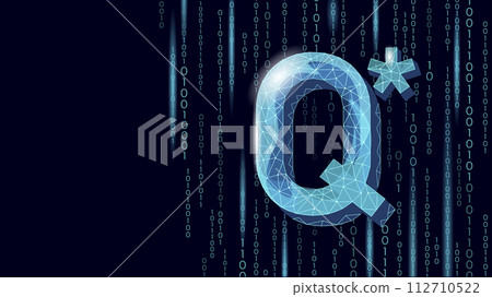 Artificial general intelligence project Q letter symbol. Minimalist style icon. Woman head machine learning concept technology AI brain vector illustration Artificial general intelligence project Q letter symbol. Minimalist style icon. Woman head machine learning concept technology AI brain vector illustration 112710522