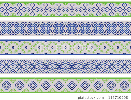Seamless decorative borders 112710908