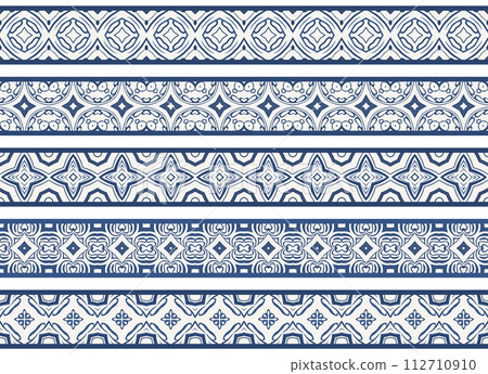 Seamless decorative borders Seamless decorative borders 112710910