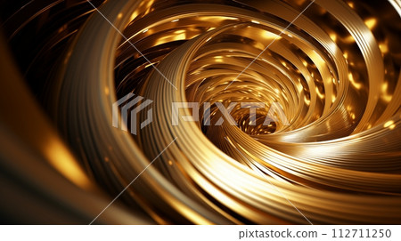 Discover golden tunneling concepts through captivating illustrations, AI Generated 112711250