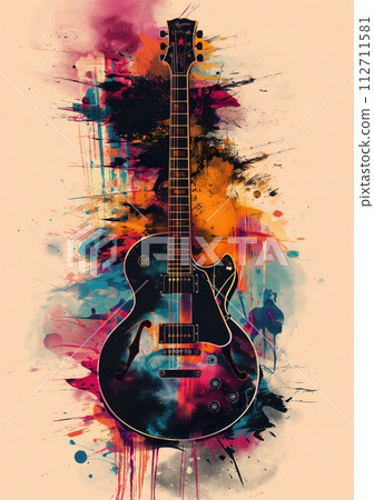 Rock music background. Rock poster. Background for music festival or concert poster or flyer, design template Rock music background. Rock poster. Background for music festival or concert poster or flyer, design template 112711581