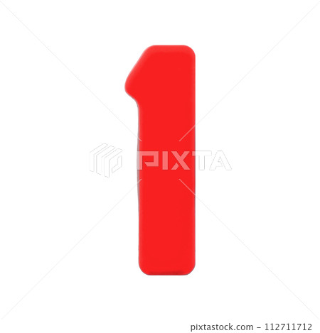 1 one magnetic letter on white with clipping path 1 one magnetic letter on white with clipping path 112711712