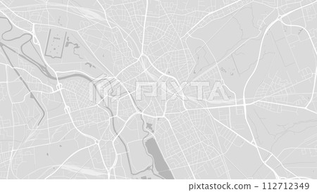 Background Hanover map, Germany, white and light grey city poster. Vector map with roads and water. Background Hanover map, Germany, white and light grey city poster. Vector map with roads and water. 112712349