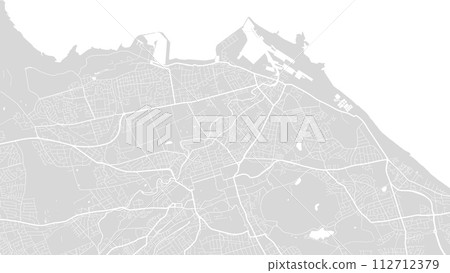 Edinburgh map, Scotland. Grayscale city map, vector streetmap. Edinburgh map, Scotland. Grayscale city map, vector streetmap. 112712379