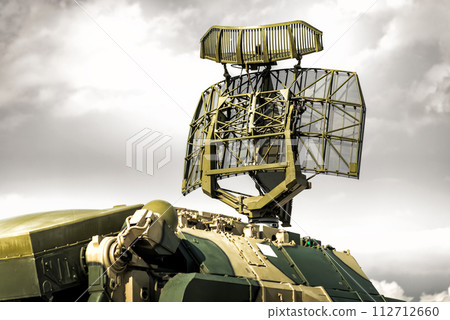 Tracking radar of the anti-aircraft combat vehicle missile system 112712660