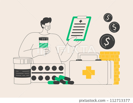 Emergency support fund abstract concept vector illustration. Emergency support fund abstract concept vector illustration. 112713377