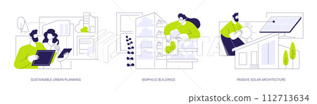 Modern urban architecture abstract concept vector illustrations. Modern urban architecture abstract concept vector illustrations. 112713634