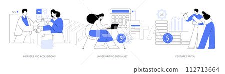 Investment banking isolated cartoon vector illustrations se 112713664