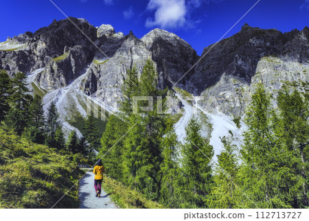 Mountain landscape of the Stubai Alps 112713727