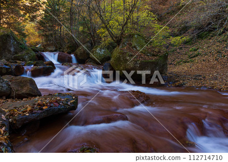 Nagano in autumn, Okutateshina, the best time to see the autumn leaves, Yokotani Valley (Yokotani Gorge) Nagano in autumn, Okutateshina, the best time to see the autumn leaves, Yokotani Valley (Yokotani Gorge) 112714710