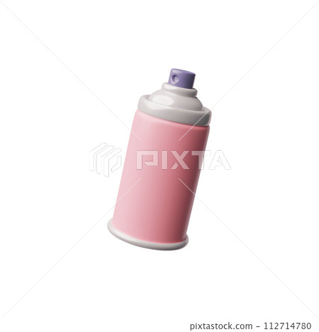 Pink hairspray can vector illustration 112714780