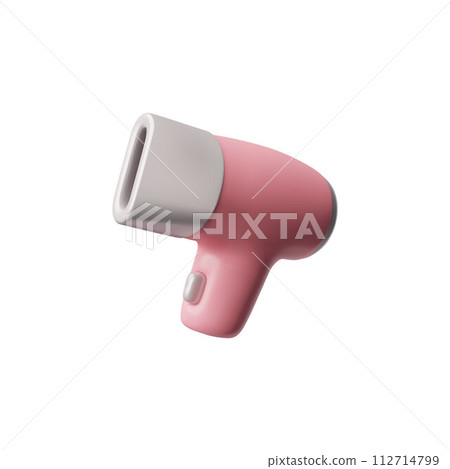 Modern pink hairdryer vector illustration Modern pink hairdryer vector illustration 112714799