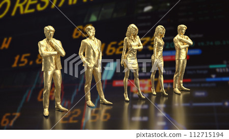 The figure Business man for team concept 3d rendering. 112715194