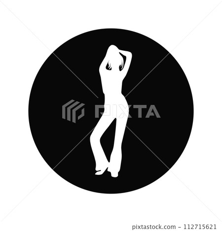 Model girl template icon 112715621