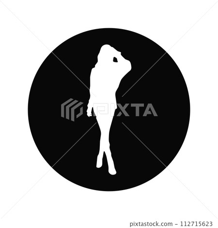 Model girl template icon Model girl template icon 112715623