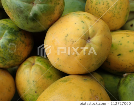 Close-up of Hawaiian papayas Close-up of Hawaiian papayas 112717060