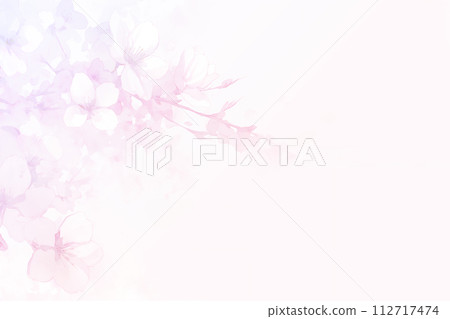 優雅的櫻花背景，感受春天的氣息 112717474