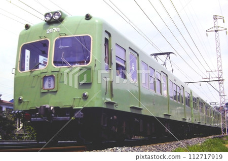 Keio 2010 series, called the green car, 2070~, Hirayama Castle Ruins Park - Naganuma, May 3, 1980 112717919