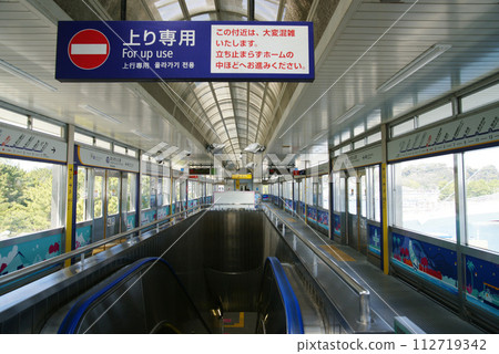 Sea park seen from the platform Hakkeijima Station 112719342