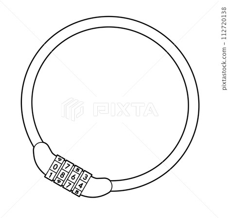 Bicycle dial wire lock Bicycle dial wire lock 112720138