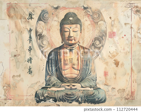 佛日本紙風格插圖 112720444