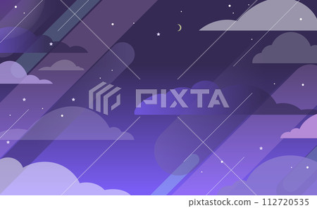Background night sky for distribution purple starry sky 112720535