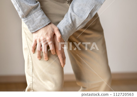 Man with muscle pain, cramps, body parts 112720563