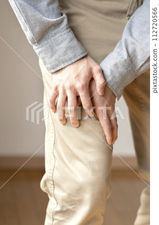 Man with muscle pain, cramps, body parts 112720566