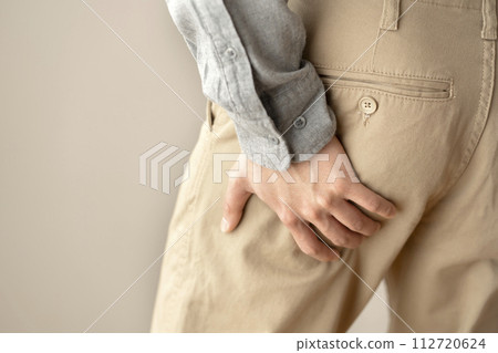 Man with muscle pain, cramps, body parts 112720624