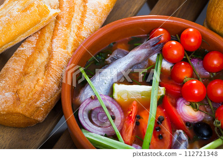 Fisherman soup of blue whiting Fisherman soup of blue whiting 112721348