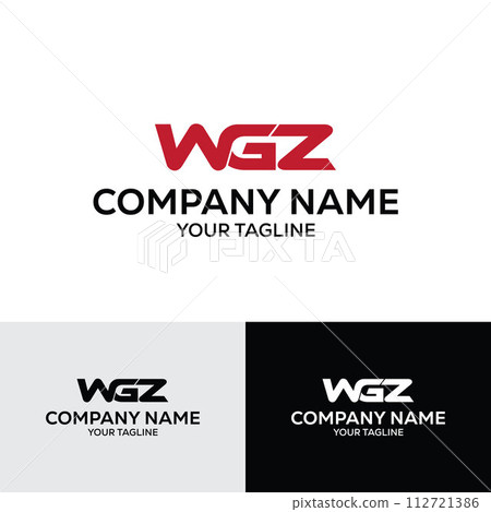 3 Letter WGZ Initial Logo Template Vector Illustration Design 112721386
