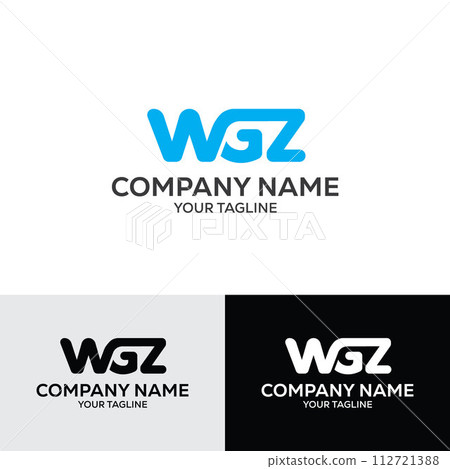 3 Letter WGZ Initial Logo Template Vector Illustration Design 112721388